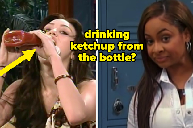 drinking ketchup from the bottle