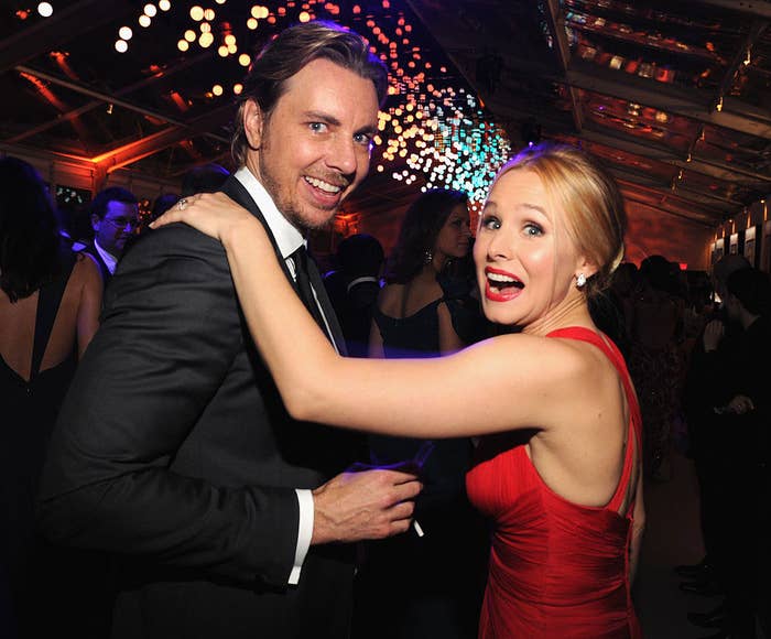 Dax Shepard and Kristen Bell attend the 2014 Vanity Fair Oscar Party