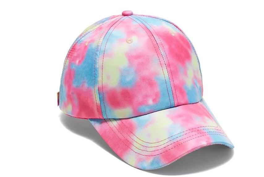 the tie-dye baseball cap