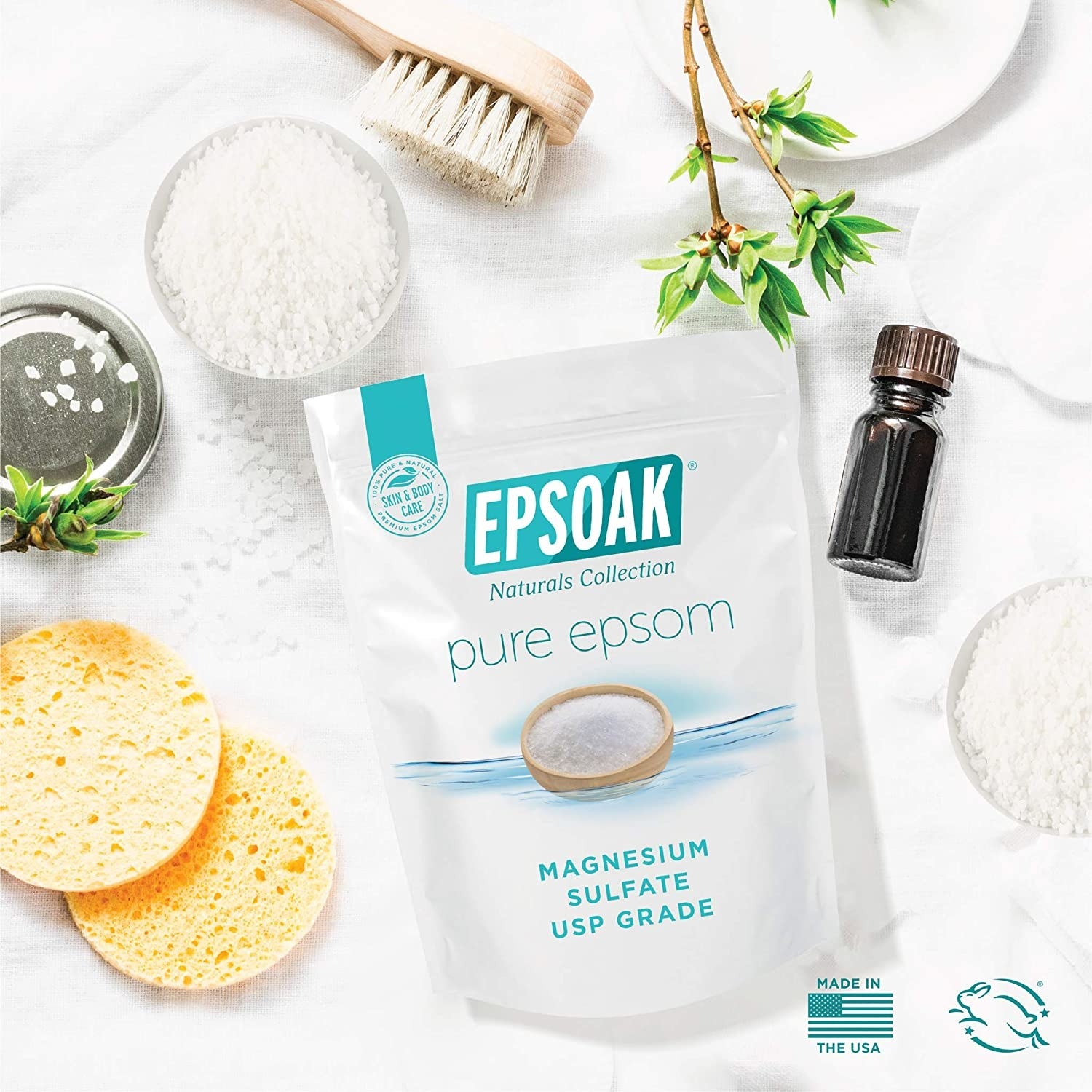 Bag of pure Epsom salt