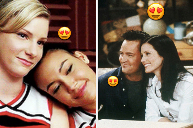 Brittany and Santana from "Glee" and Monica and Chandler from "Friends"