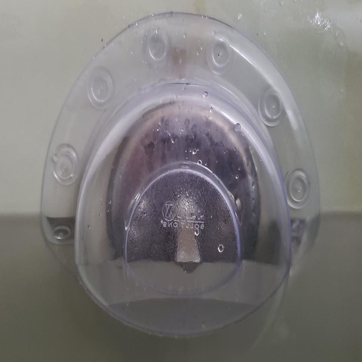 Reviewer image of clear drain cover