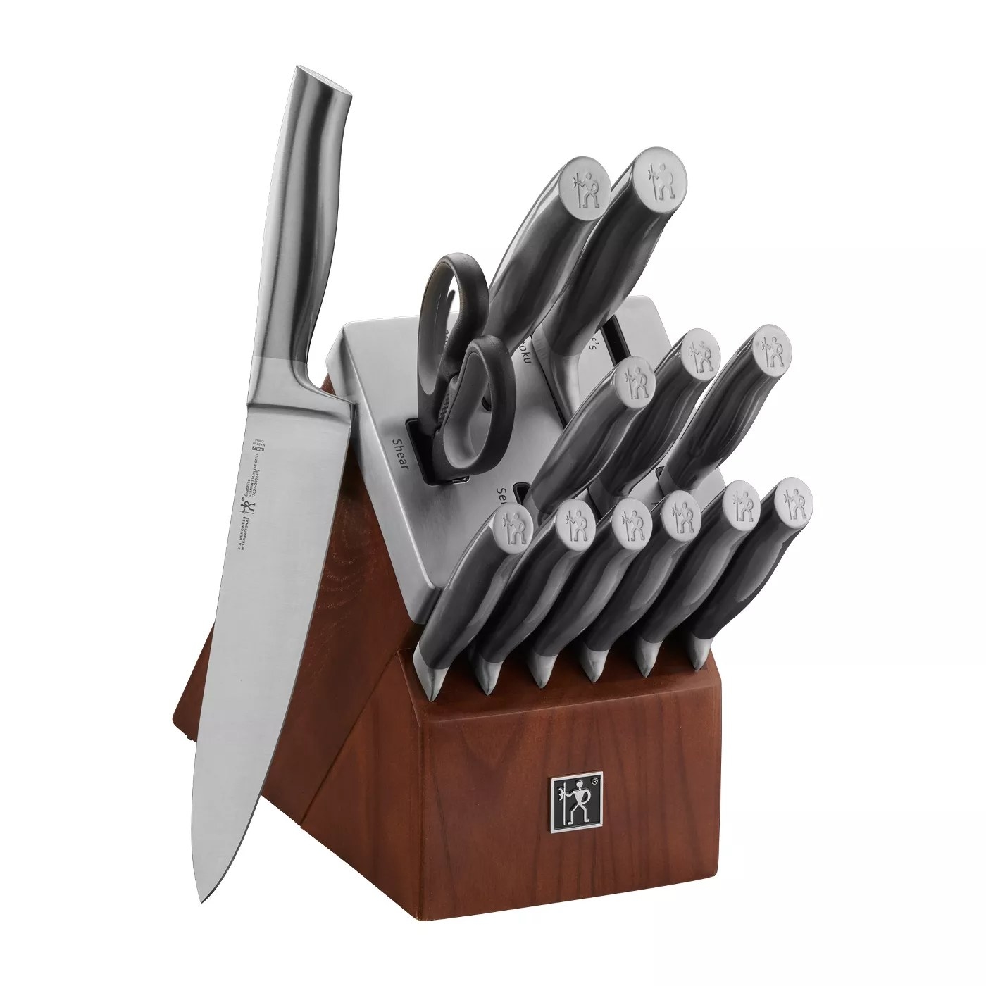 The Henckels knife set and accompanying knives