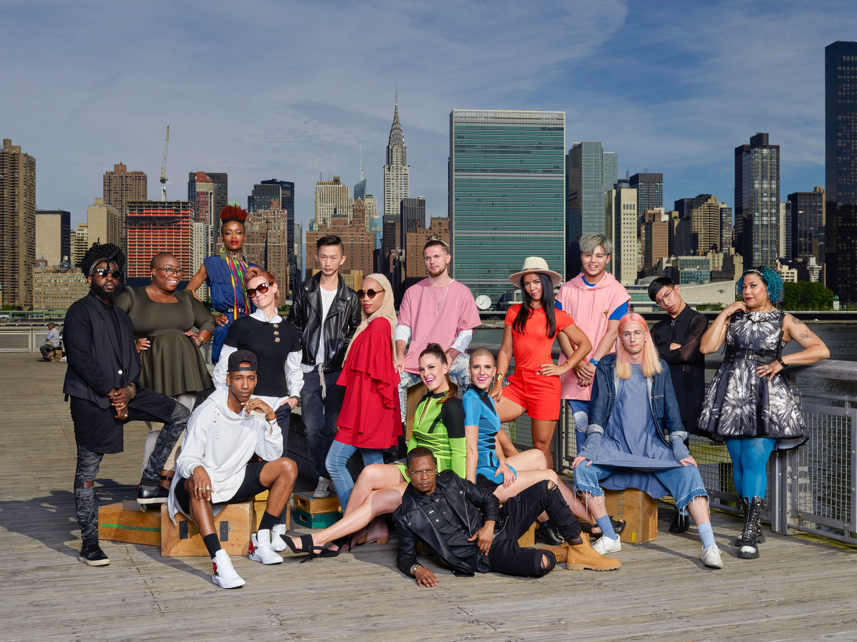the cast of Season 16 of Project Runway