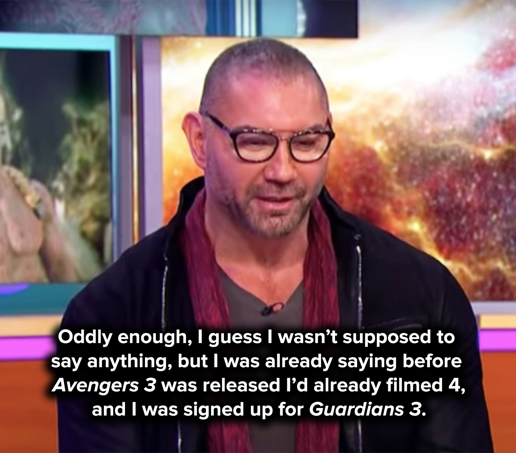 Dave says he&#x27;d already been saying he signed on for Guardians 3