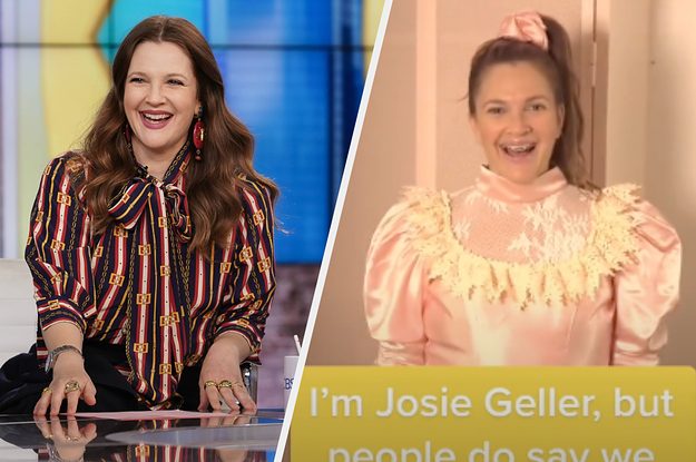 Drew Barrymore Dressed Up As Josie Geller And Recreated Her Prom Look In "Never Been Kissed" And I'm Feeling So Nostalgic