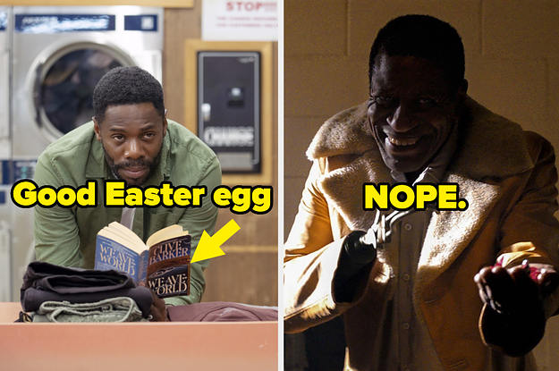 William reading a Clive Barker book, and Candyman with his hook hand