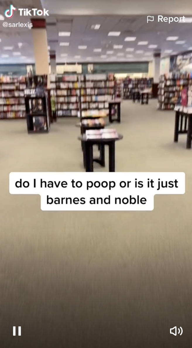 do i have to poop or is it just barnes and noble