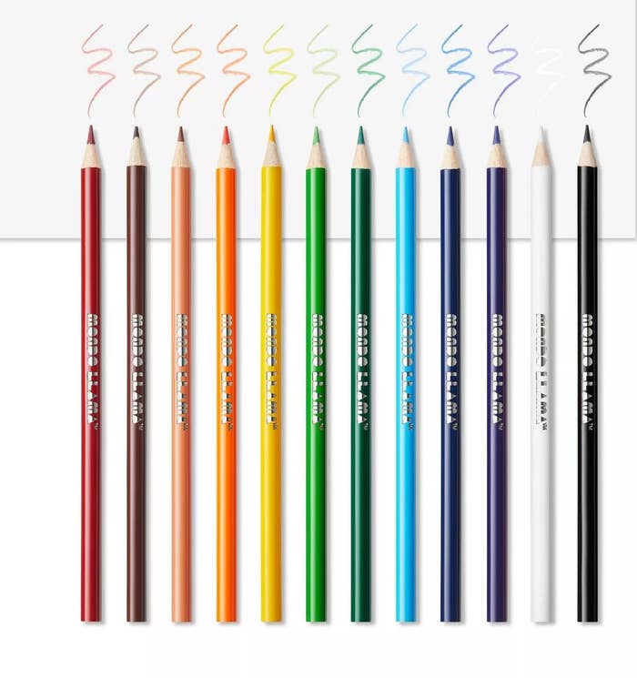 The Mondo Llama colored pencils