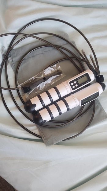 reviewer image of jump rope taken out of box