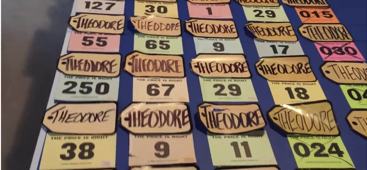 All of Ted Slauson&#x27;s contestant cards from the price is right
