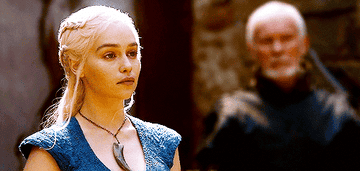Daenerys from Game of Thrones rolls her eyes