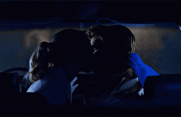 Betty and Archie kiss in the car in Season 2