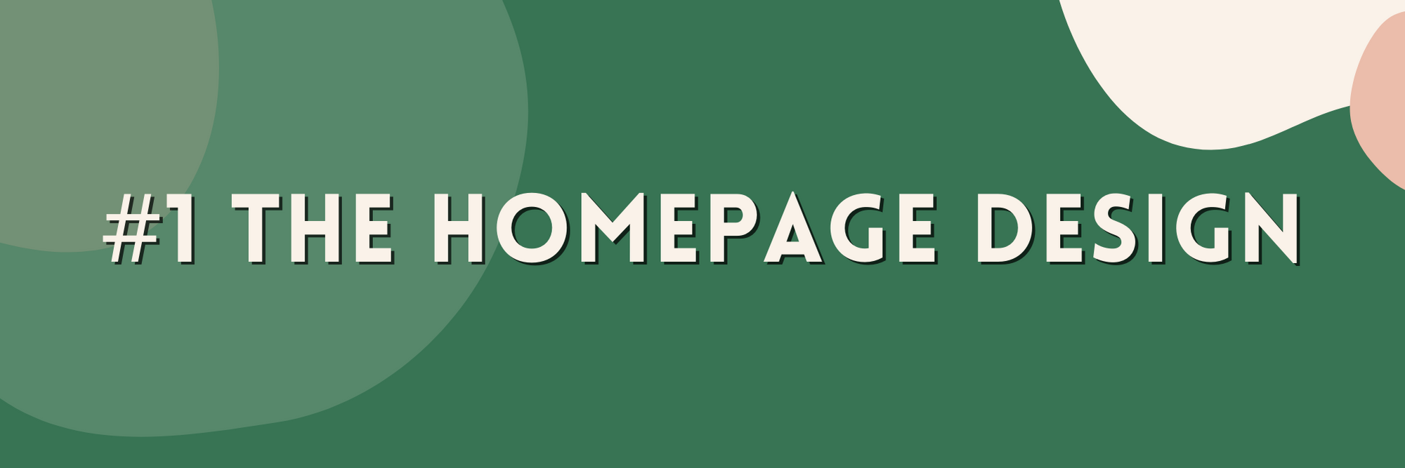 the homepage design