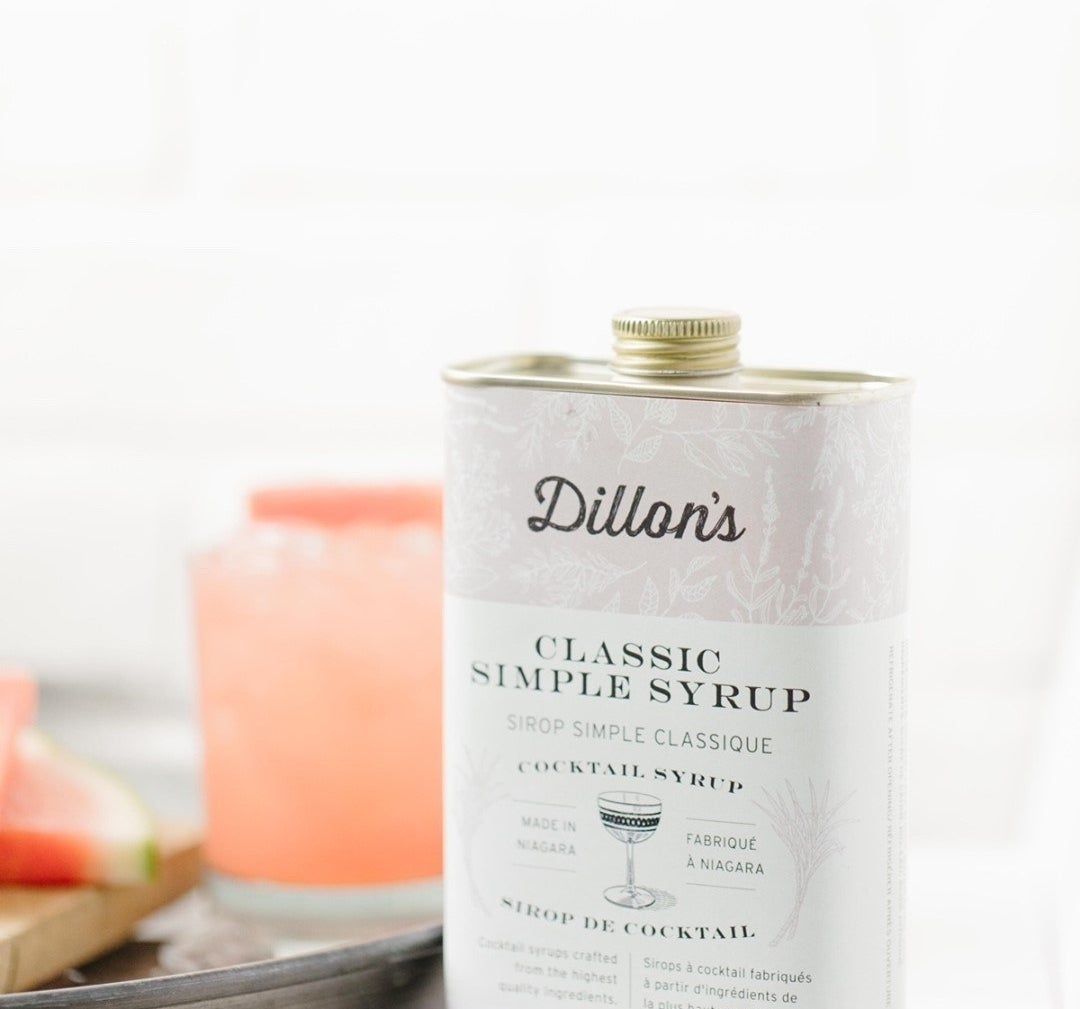 A tin of dillon&#x27;s classic simple syrup