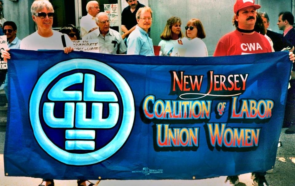 A banner for the Coalition of Labor Union Women
