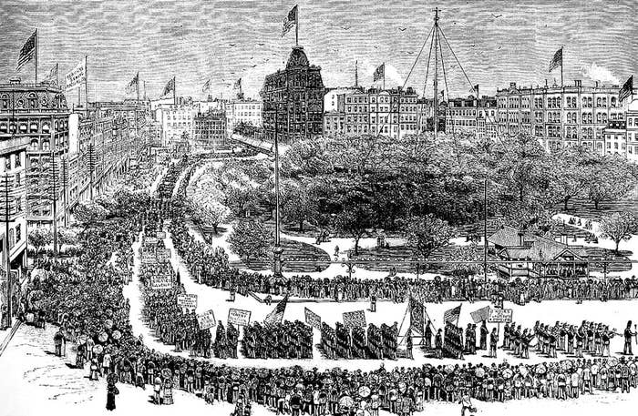 Labor Day Parade, Union Square, New York, 1882