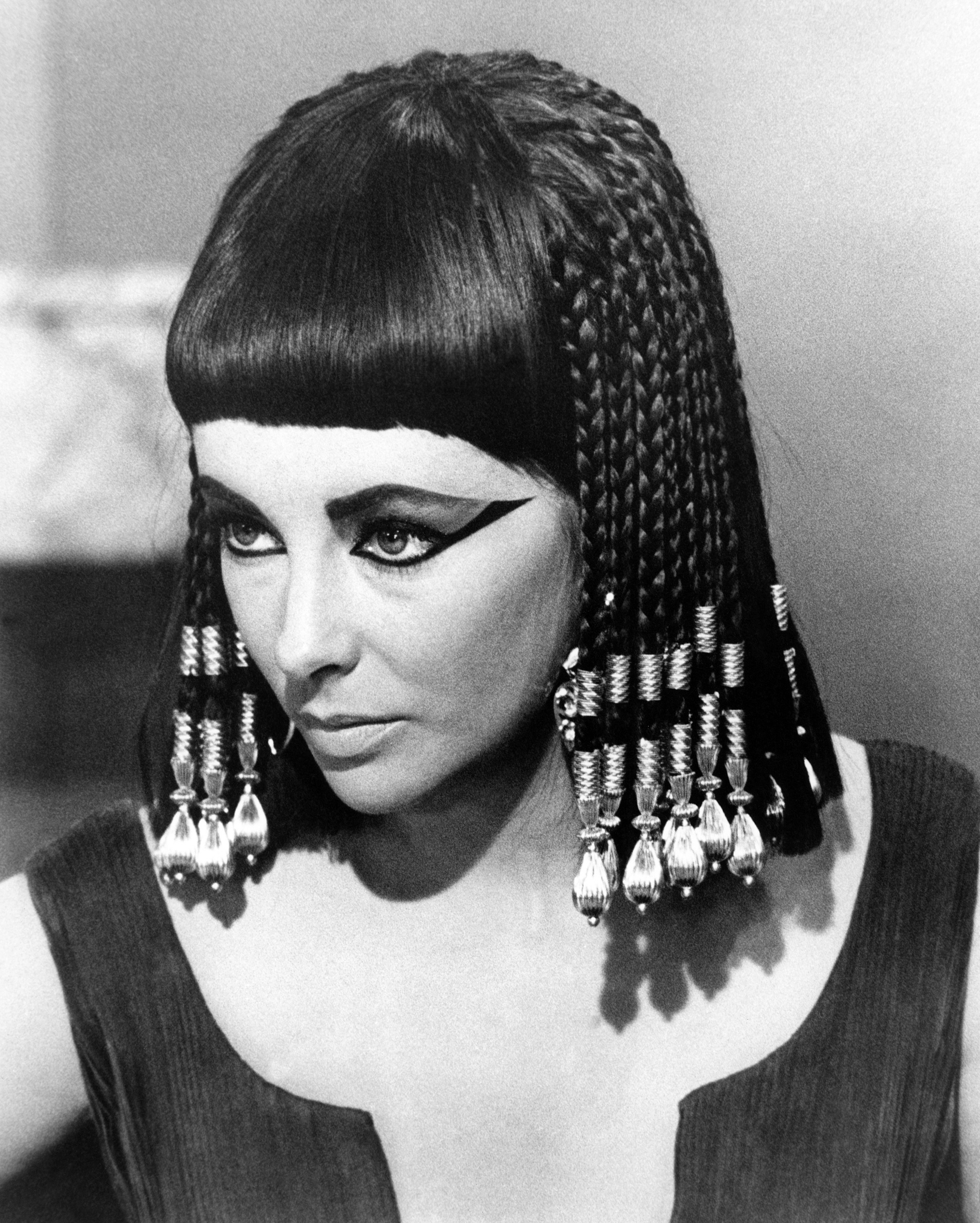 dark bob with beads and fancy ornamentation