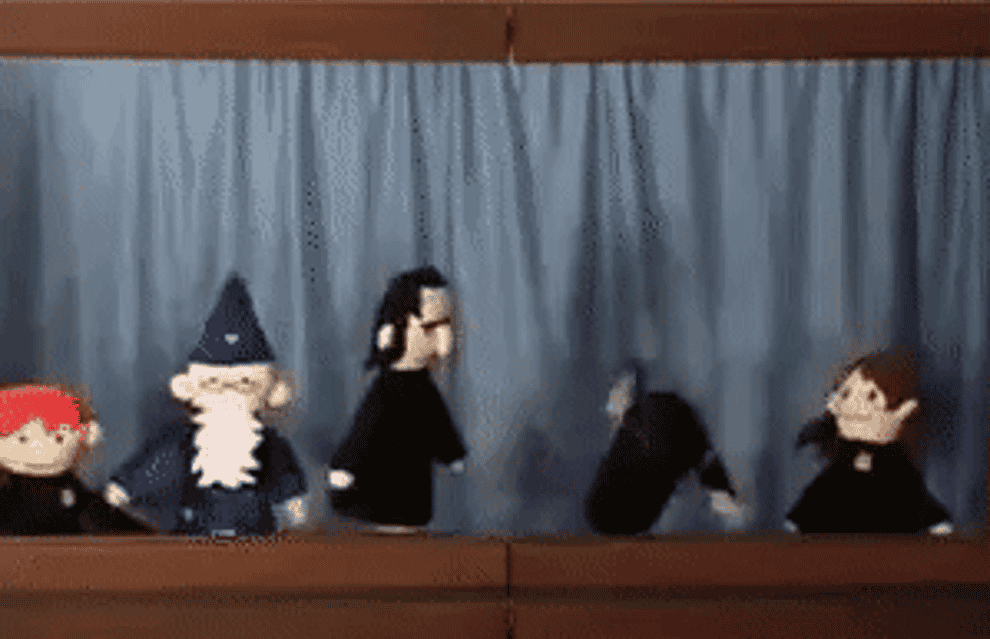 the puppets singing and dancing