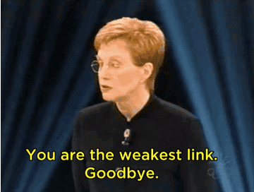 Anne Robinson saying,