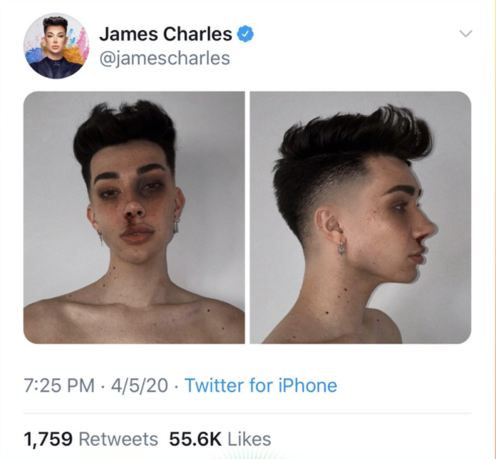 James Charles responds after criticism over photoshopped Louis