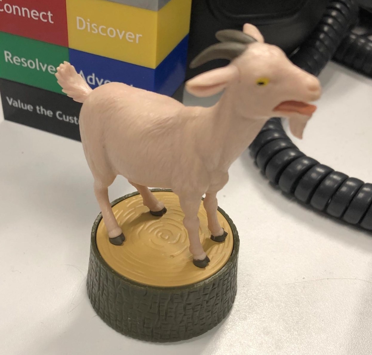 the screaming goat book and figurine