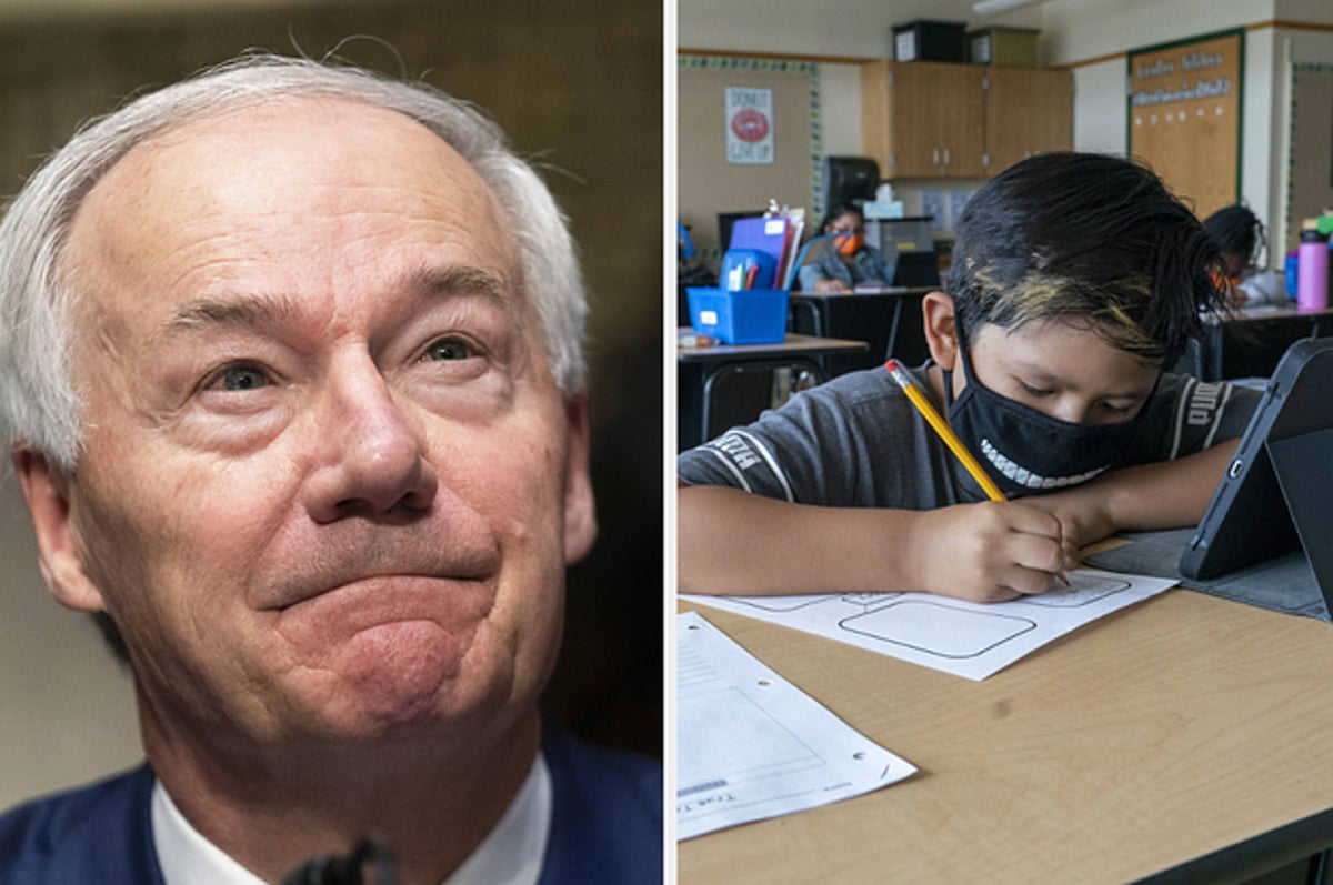 Arkansas's Governor Says He Now Regrets Banning Masks In Schools