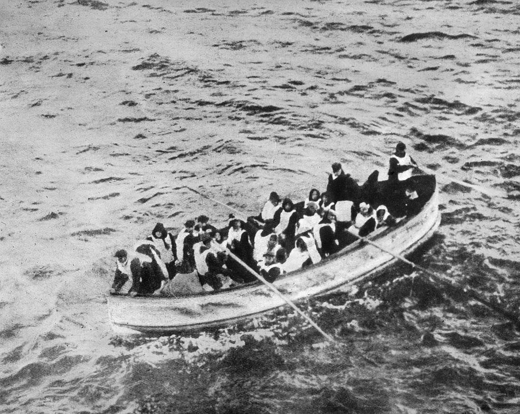 A full lifeboat from the Titanic