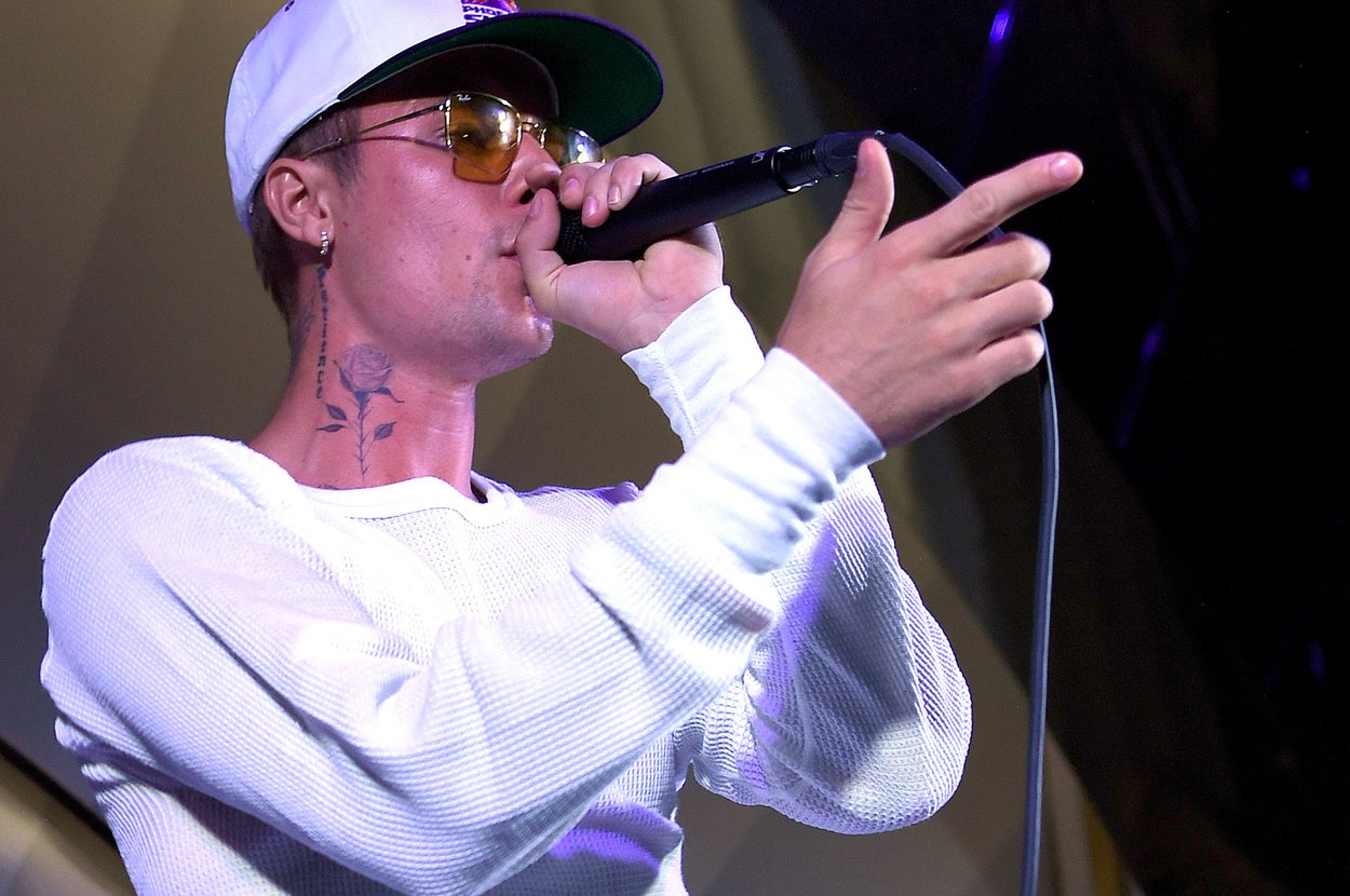 Justin Bieber performs onstage