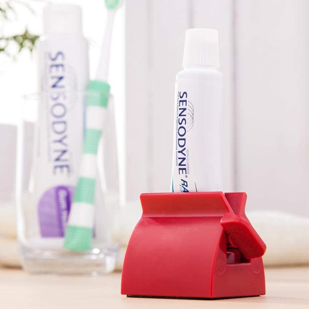 toothpaste dispenser with toothpaste