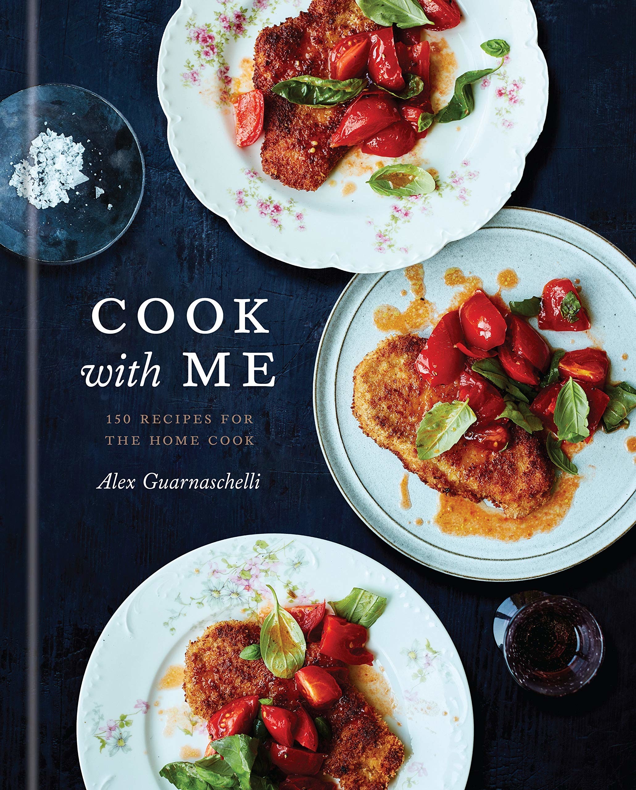 the cover of cook with me by alex guarnaschelli