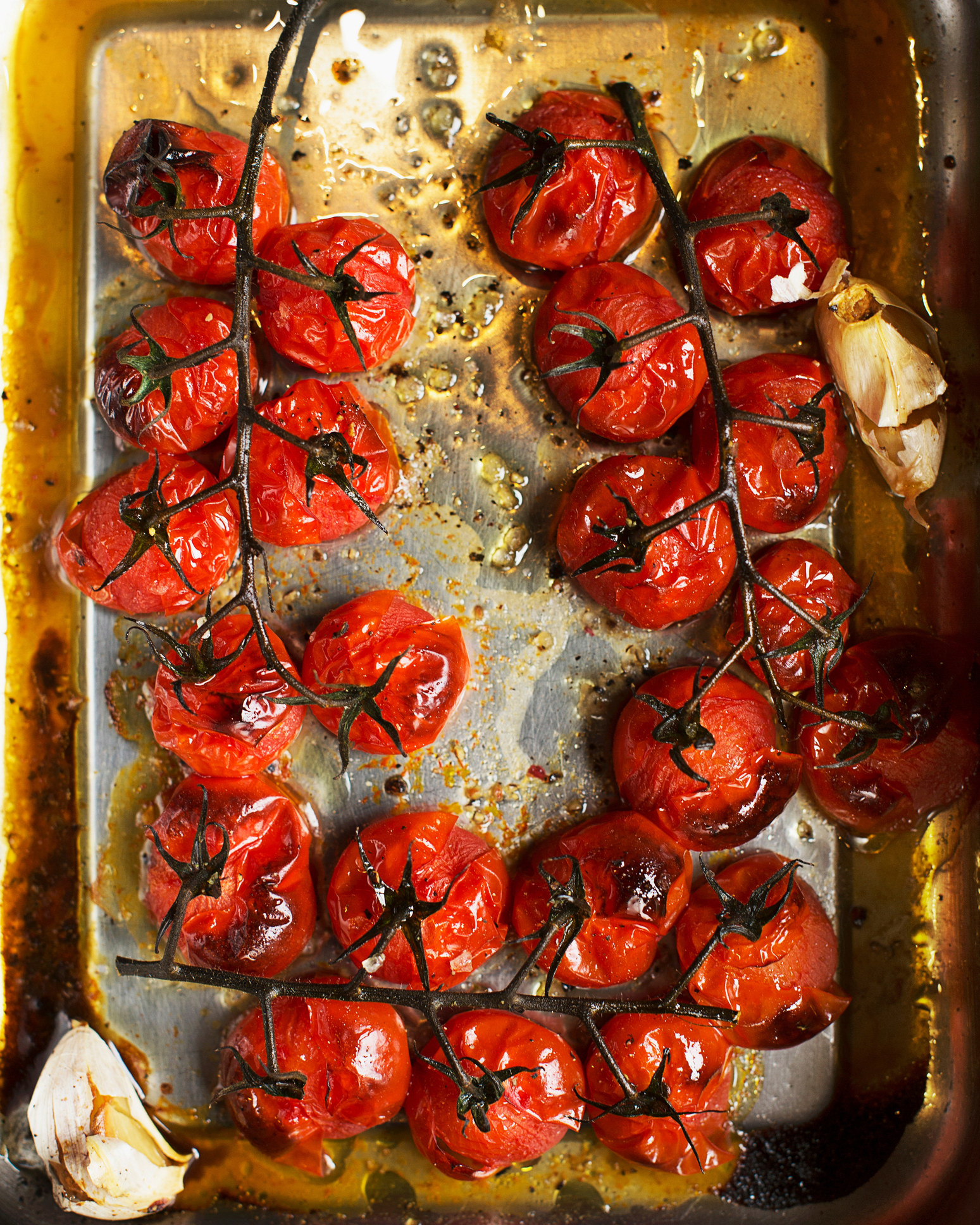Roasted cherry tomatoes.