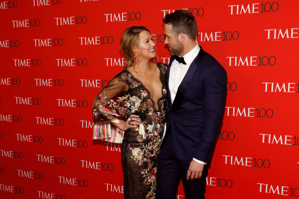 Blake Lively and Ryan Reynolds attend the 2017 Time 100 Gala