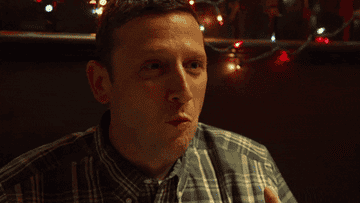 Gif of Tim Robinson exclaming &quot;what&quot; while looking shocked