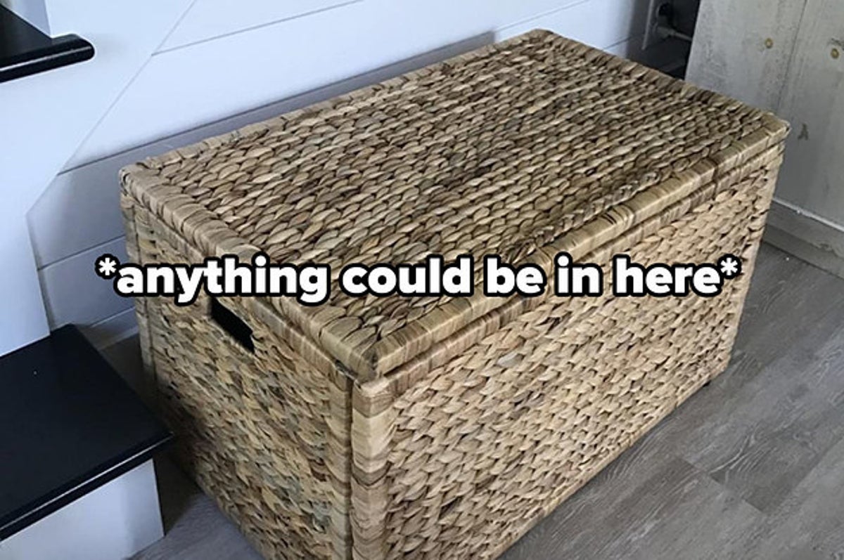 Corrugated Metal Rectangular Storage Basket with Wood Handles, Toiletr –  MyGift