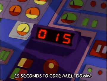A clock counting down on &quot;The Simpsons&quot;