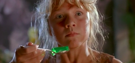 Lex from &quot;Jurassic Park&quot; about to eat jello