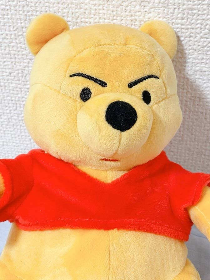 この顔じわる ヴィレヴァンで見つけた プーさん の様子がなんかおかしい