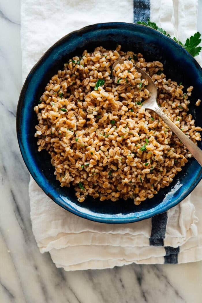 Bowl of farro