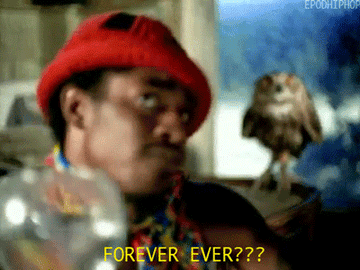 A GIF of someone saying forever ever?