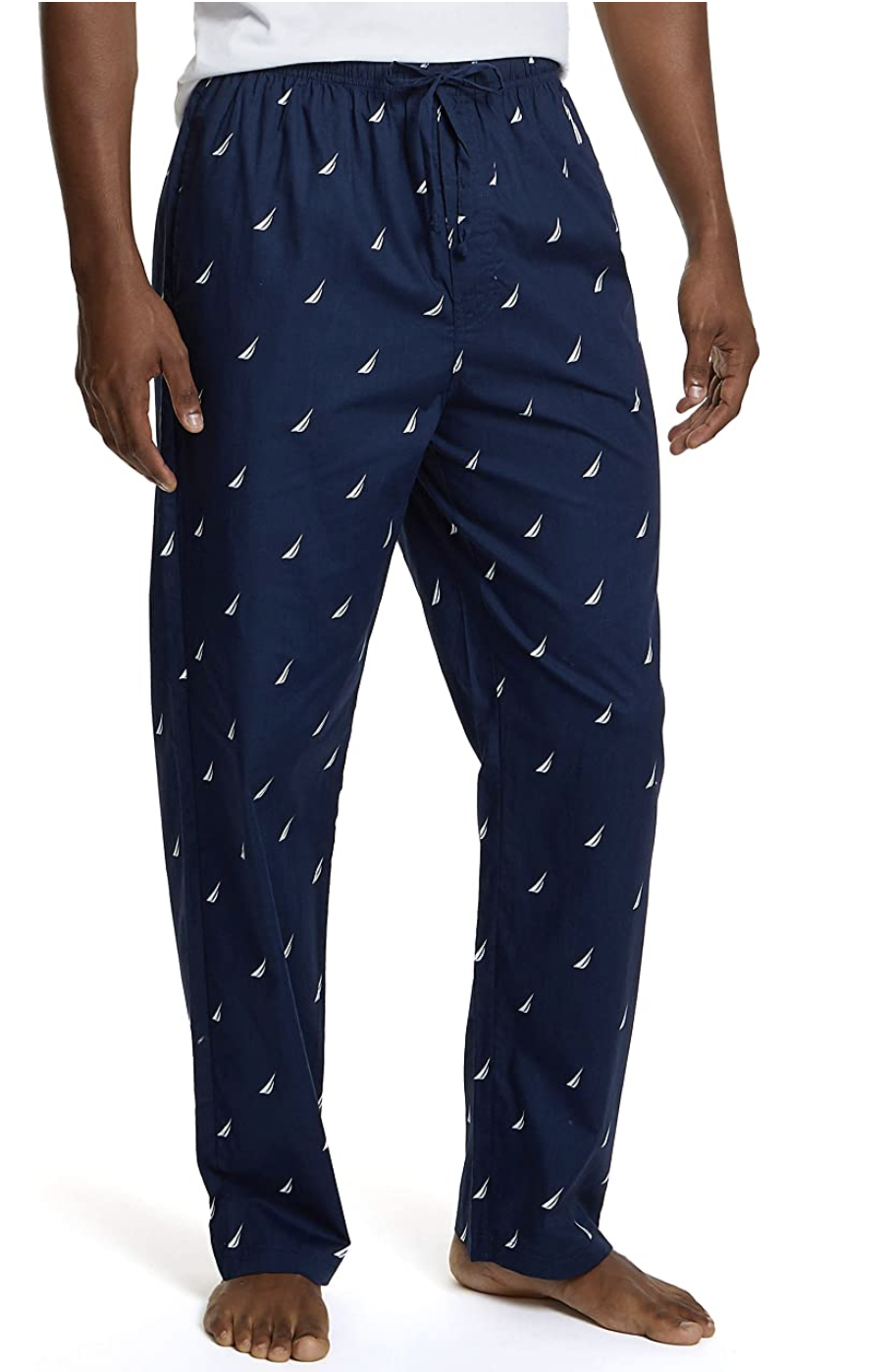 pantalón de pijama en color azul y de algodón