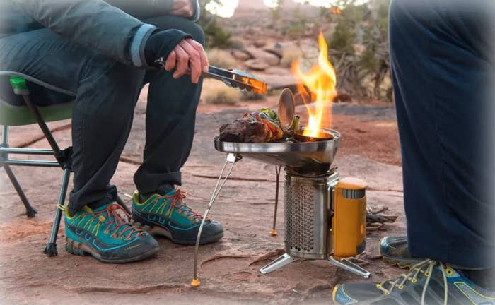 the BioLite CampStove being used by campers