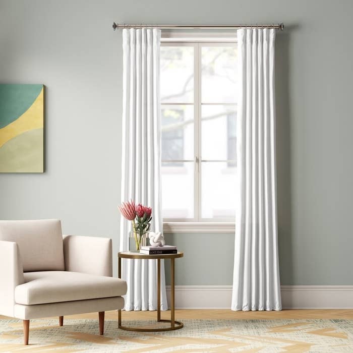 Silken velvet curtains