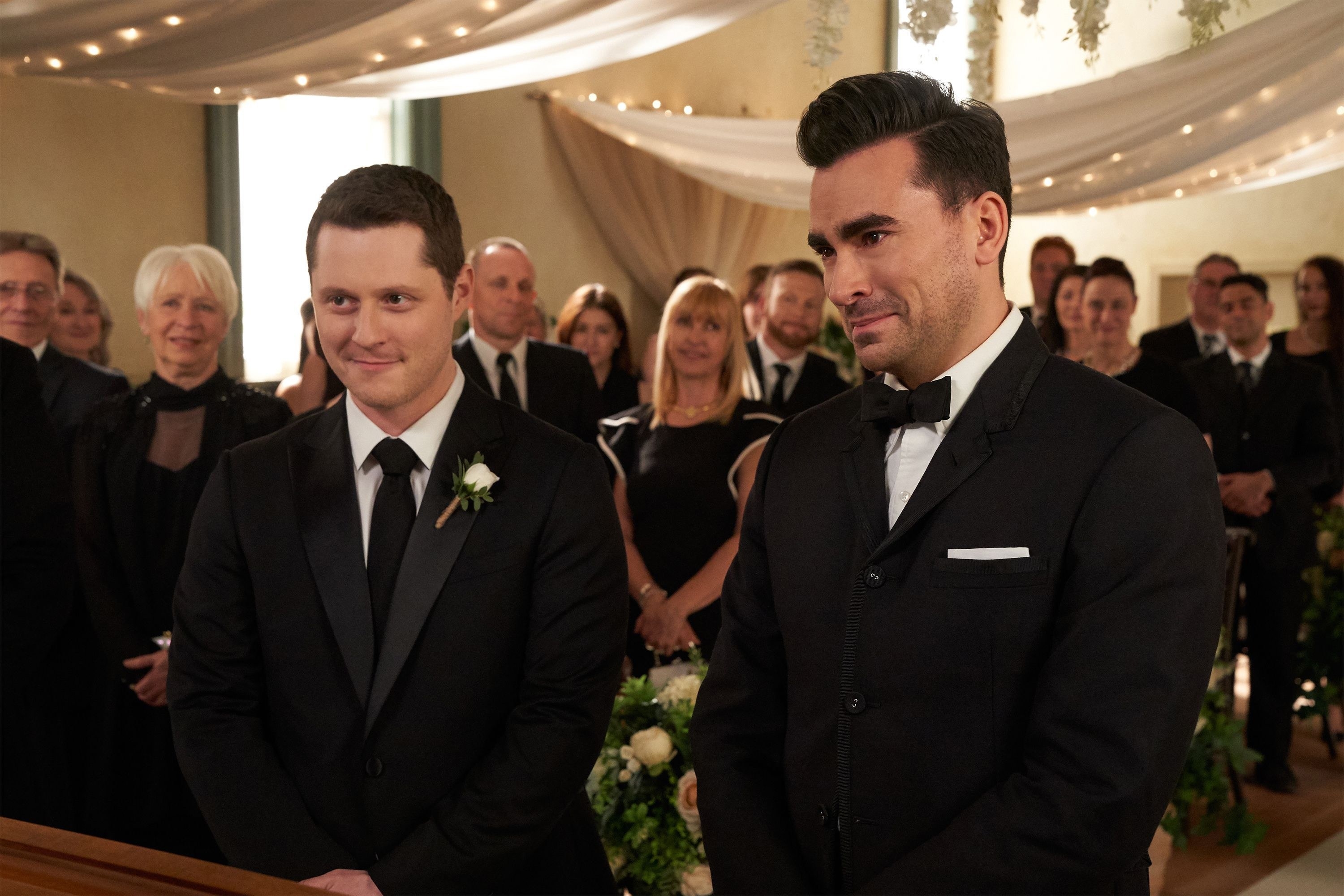 Patrick and David at the altar for their wedding