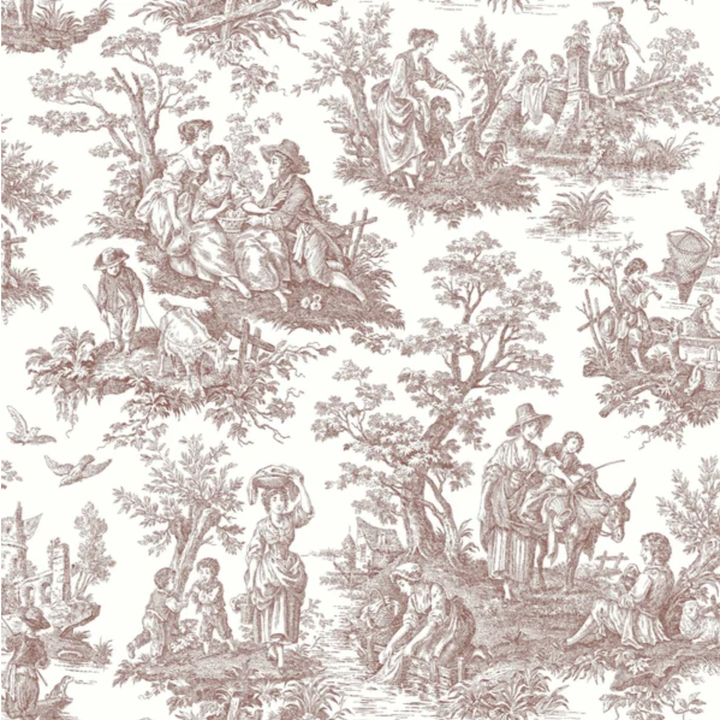 A close-up of the wallpaper pattern