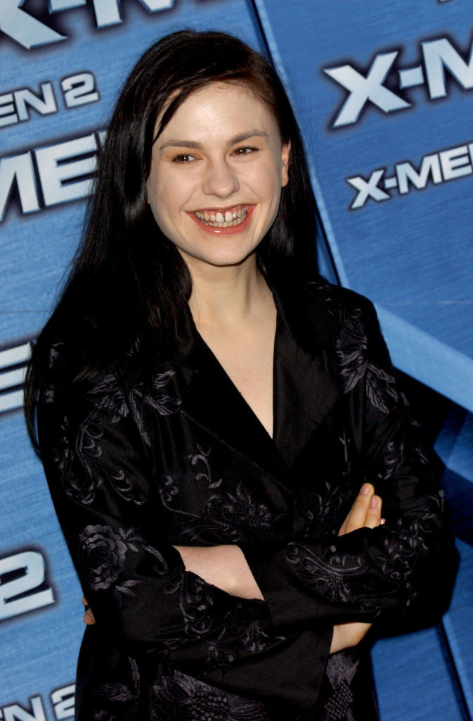 Anna Paquin at a press conference For &quot;X-Men 2&quot;