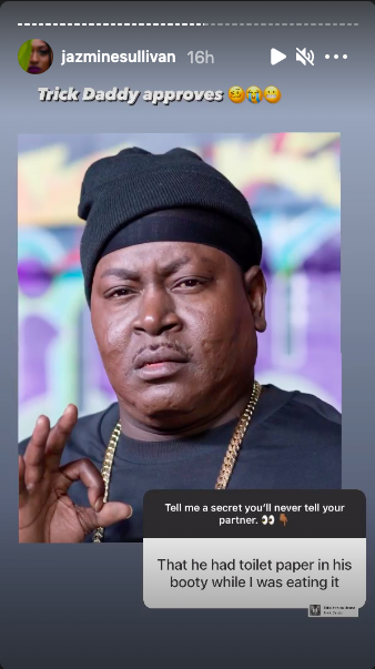 A photo of Trick Daddy with the caption Trick Daddy approves