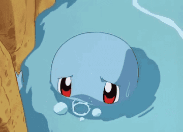 sad pokemon crying in water