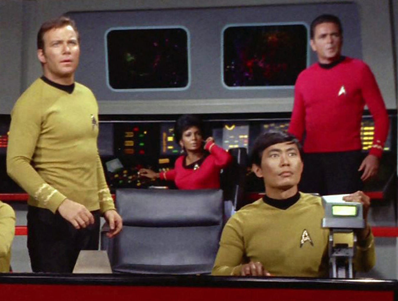 Captain Kirk and Hikaru Sulu