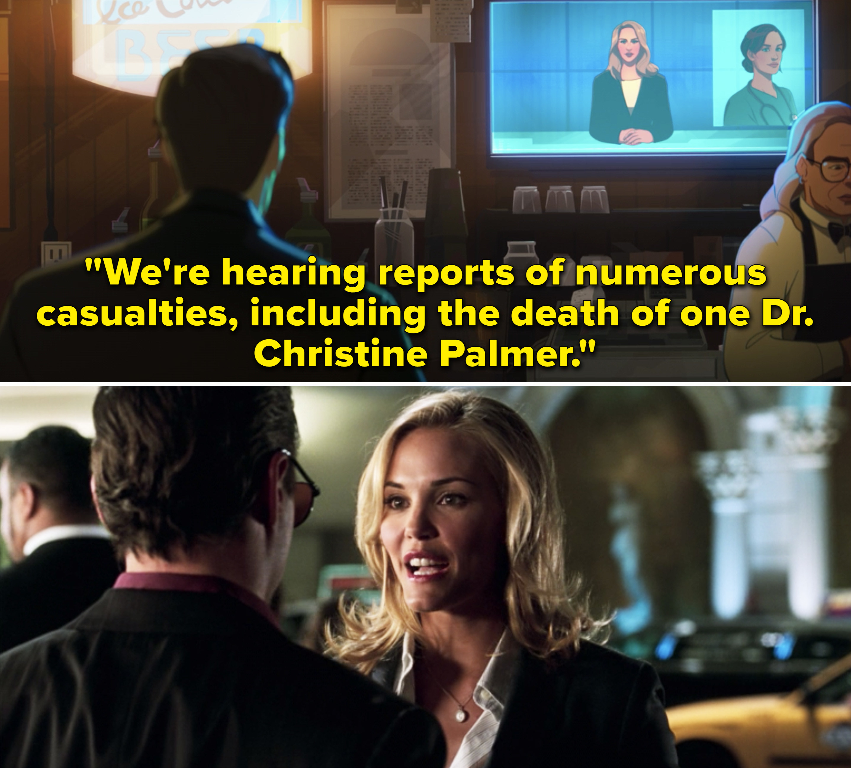 Christine Everhart reporting, &quot;We&#x27;re hearing reports of numerous casualties, including the death of Dr. Christine Palmer&quot;